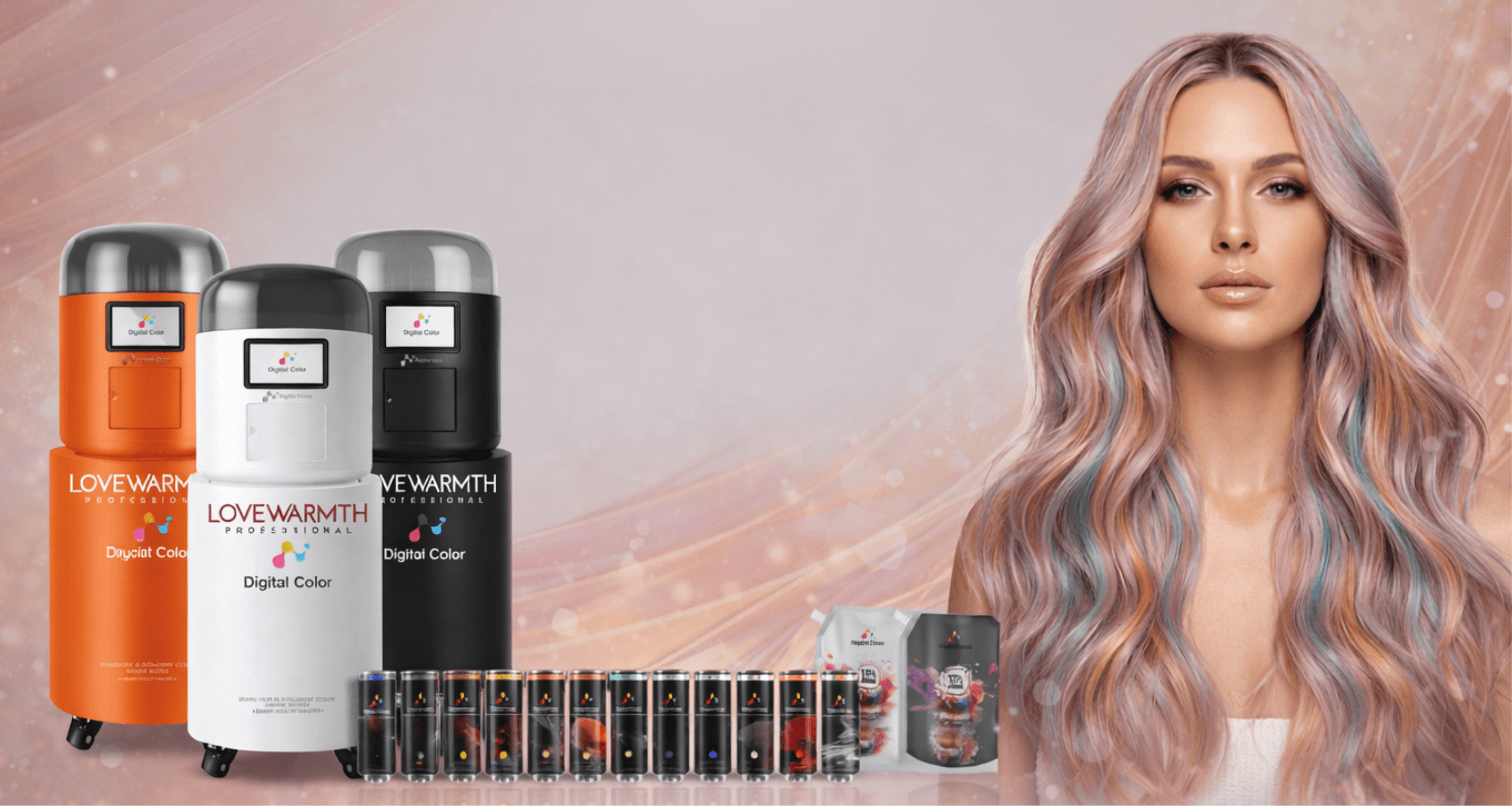 Hair color divider visual